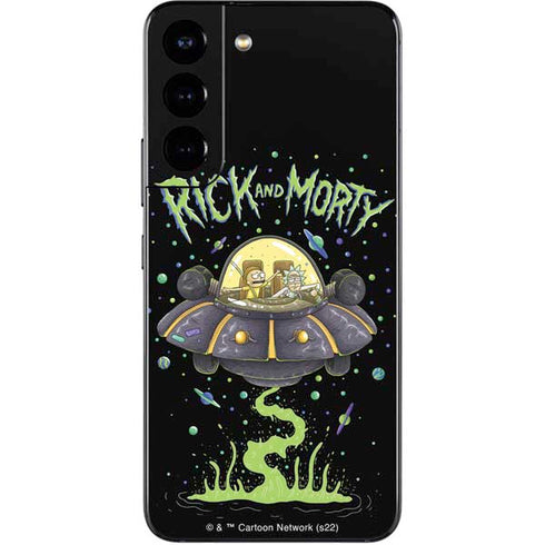 Adult Swim Rick and Morty Spaceship Galaxy S22 Skin